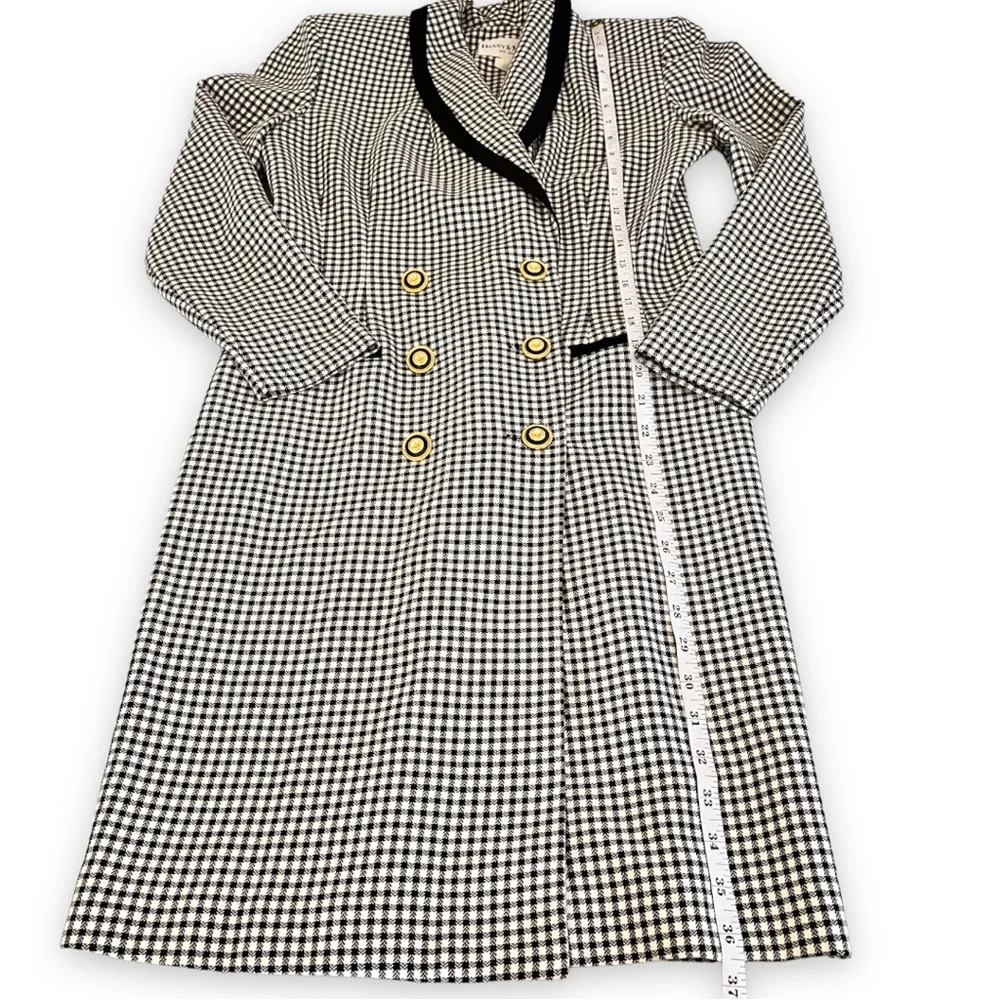 Vintage Plaid Gold Button Detail Double Breasted Flight
Stewardess Dress Size 4_10